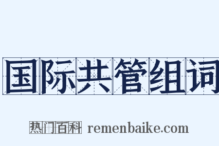 国际共管组词是什么意思的图片